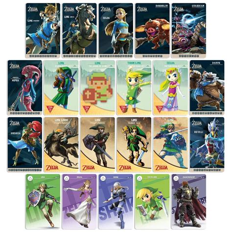 zelda 22 nfc cards|Zelda botw amiibo cards.